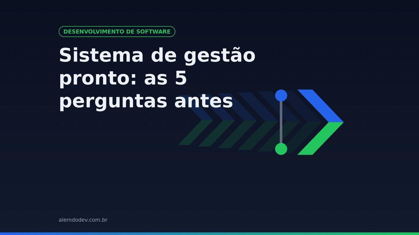 Capa do post: Sistema de gestão pronto, as 5 perguntas antes de assinar
